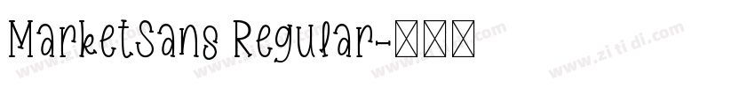 MarketSans Regular字体转换
